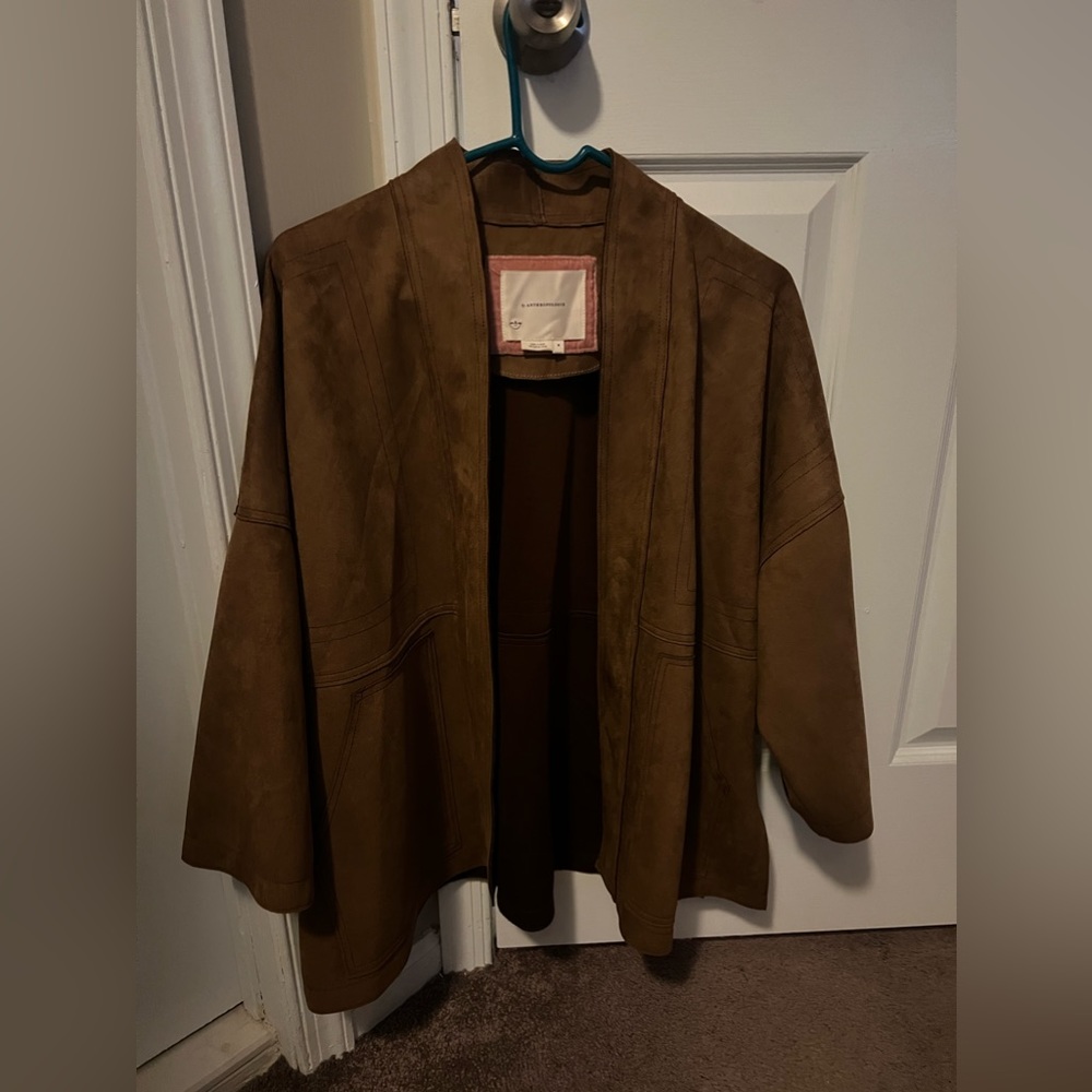 Anthropologie Suede Blazer